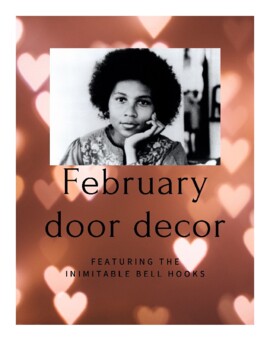 Preview of Door Decoration for Black History Month, featuring quotes from bell hooks