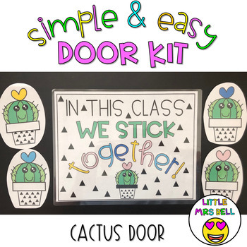 Preview of Door Decoration Kit: Cactus
