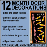 Door Decorations: Months
