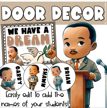 Preview of Black History Month Bulletin Board Martin Luther King Jr. MLK Day EDITABLE