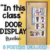 Classroom Door Display - "In This Classroom". Free Classro