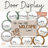 Door Display | MODERN JUNGLE | Editable Classroom Decor