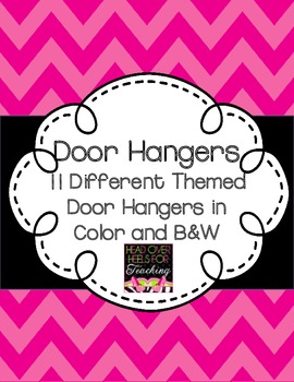 Preview of Door Hangers {Color and B&W}
