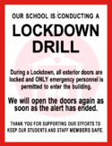 Door Signs for Emergency Drills: Lockdown, Lockout, Shelte