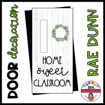 Preview of Door decoration: “Home Sweet Classroom” ENGLISH
