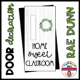 Door decoration: “Home Sweet Classroom” ENGLISH