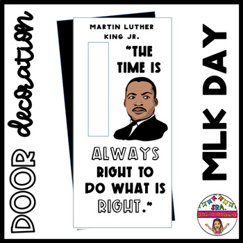 Preview of Door decoration: “Martin Luther King Jr..” ENGLISH & SPANISH