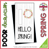 Door decoration set: “Hello Spring/ Hola Primavera.” ENGLI