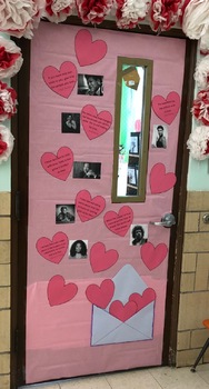 Door or Bulletin Board Decoration - Black History Month & Valentine's Day