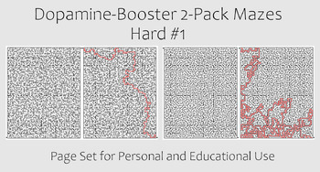 Preview of Dopamine-Booster 2-Pack Maze - Hard #1