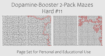 Preview of Dopamine-Booster 2-Pack Maze - Hard #11