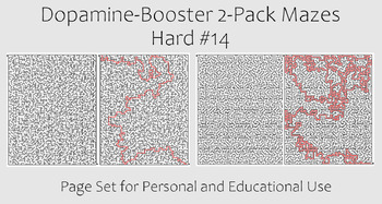 Preview of Dopamine-Booster 2-Pack Maze - Hard #14