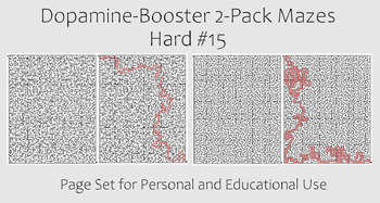 Preview of Dopamine-Booster 2-Pack Maze - Hard #15