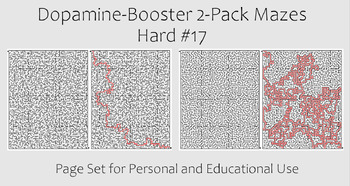 Preview of Dopamine-Booster 2-Pack Maze - Hard #17