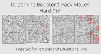 Preview of Dopamine-Booster 2-Pack Maze - Hard #18