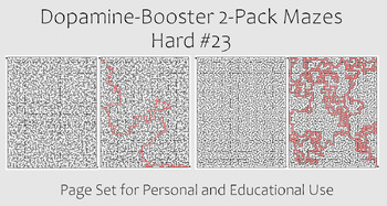 Preview of Dopamine-Booster 2-Pack Maze - Hard #23