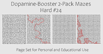 Preview of Dopamine-Booster 2-Pack Maze - Hard #24