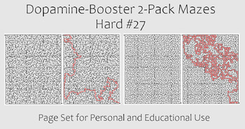 Preview of Dopamine-Booster 2-Pack Maze - Hard #27