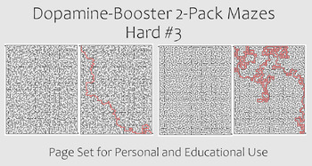 Preview of Dopamine-Booster 2-Pack Maze - Hard #3