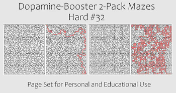 Preview of Dopamine-Booster 2-Pack Maze - Hard #32