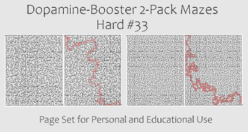 Preview of Dopamine-Booster 2-Pack Maze - Hard #33