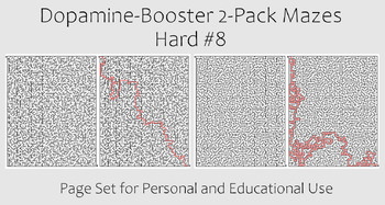 Preview of Dopamine-Booster 2-Pack Maze - Hard #8