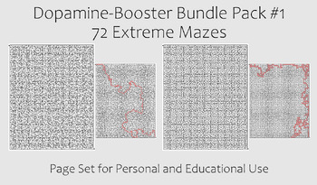 Preview of Dopamine-Booster Bundle-Pack #1 - 72 EXTREME Mazes