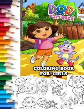 Dora Coloring Book: +80 Beautiful Designs For All Ages Great Gifts For Kids