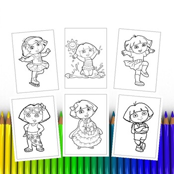 Free Printable Dora The Explorer Coloring Pages For Kids