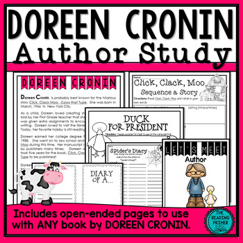 Preview of Doreen Cronin Author Study Packet