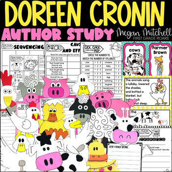 Preview of Doreen Cronin Book Companion Activities Reading Comprehension Bundle