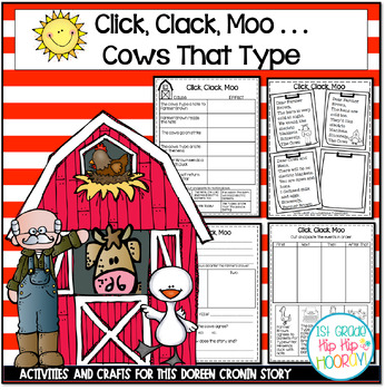 Preview of Book Companion with Doreen Cronin's Click Clack Moo Cows That Type