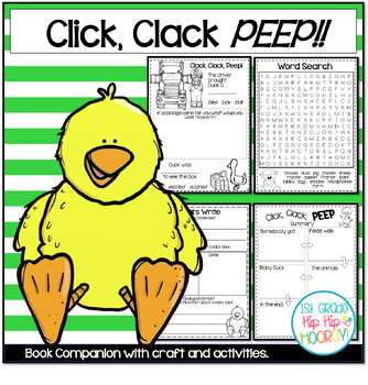 Preview of Book Companion for Doreen Cronin's Click Clack Peep