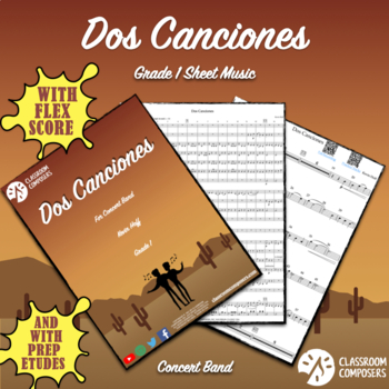 Preview of Dos Canciones | Grade 1 Sheet Music | Flex Concert Band