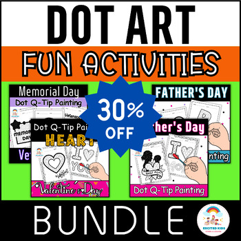Preview of Dot Art BUNDLE - Fine Motor Skills PACK (Mother's, Father's, Valentine's...) Day