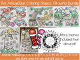 Dot Articulation Coloring Sheet Bundle - Articulation Ther