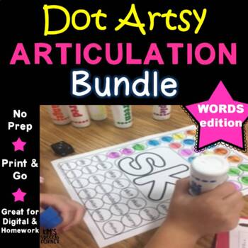 Preview of Articulation Activities | Bundle | Worksheets | Print and Go | Speech Therapy