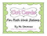 Dot Cards: For Math Work Stations