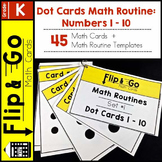 Math Warm Up | Dot Cards Math Talk Routine Numbers 1 - 10 