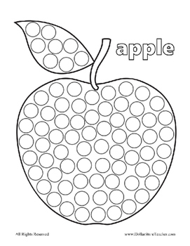 Dot Coloring Pages for the Beginning Letter Sounds ~ Alphabet Reading ...