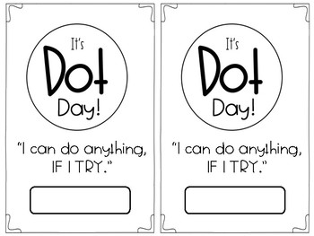 Preview of Dot Day Activity Booklet