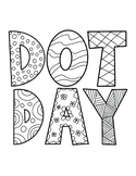 Dot Day Activity- Coloring Page