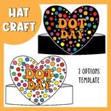 Dot Day Hat Craft and Coloring page printable, Internation