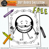 Dot Dude Skeleton Coloring Page {FREE}