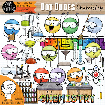 Preview of Dot Dudes Chemistry Clip Art