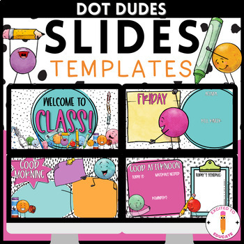 Preview of Dot Dudes Daily Slides Templates | Agenda Slides | Digital Resource