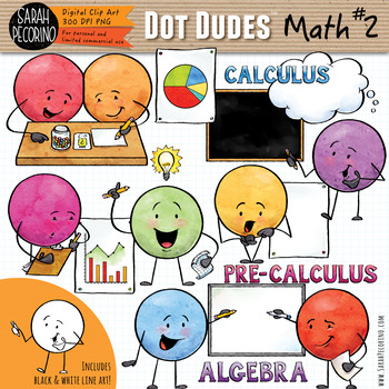 Preview of Dot Dudes Math #2 Clip Art