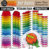Dot Dudes Super Capes and Masks Clip Art