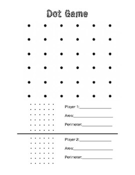 Preview of Dot Game Area/Perimeter