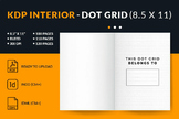 Dot Grid Interior 8.5x11 Inches for Amazon Kdp